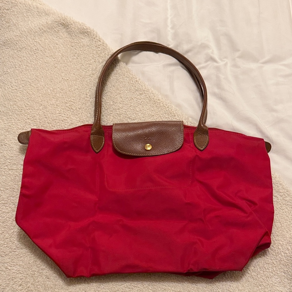 Longchamp Large Red Tote